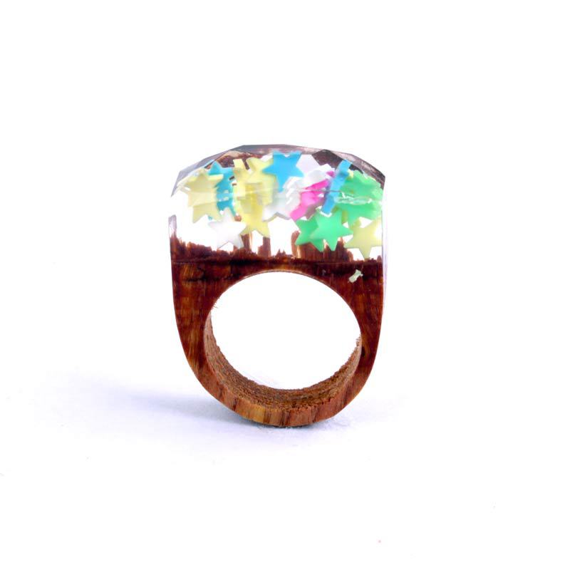 Wood ring characteristic ring resin ring