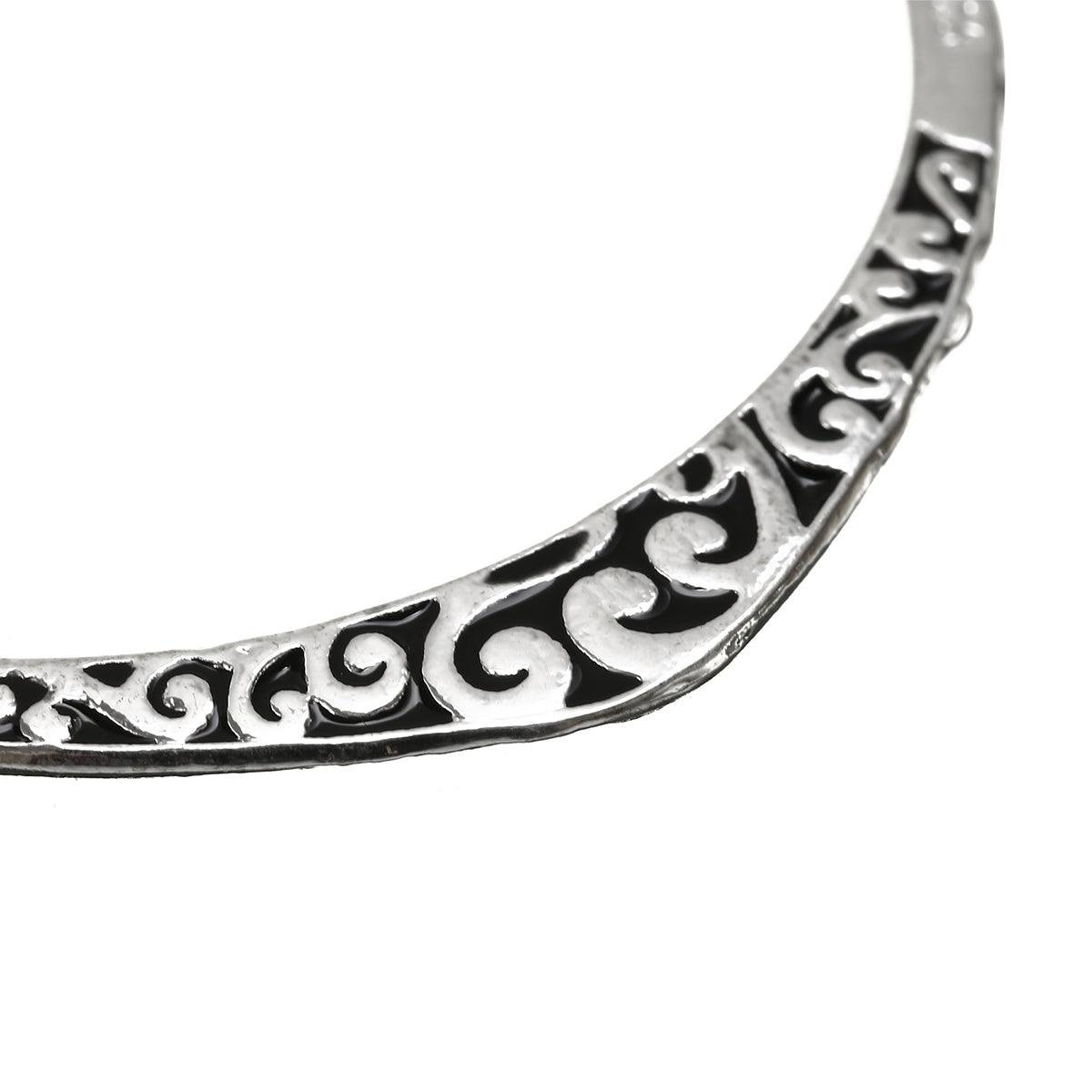 Silver bangle bracelet