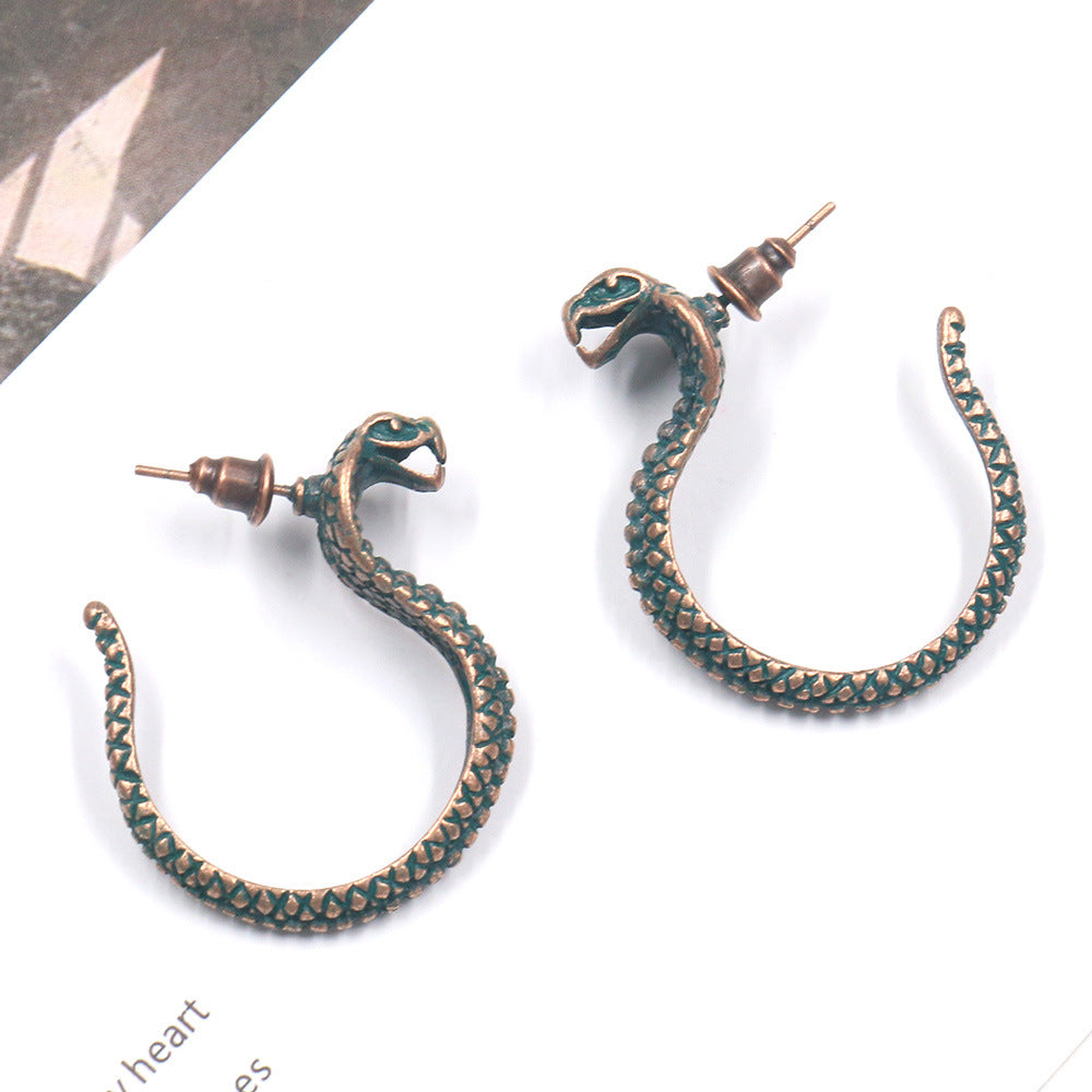 Individual snake earrings