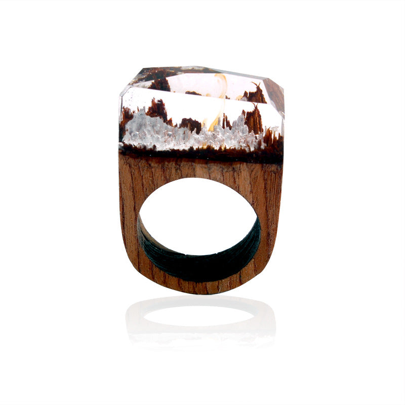 Wood ring characteristic ring resin ring