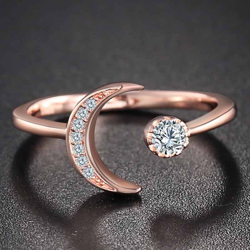 Star moon ring