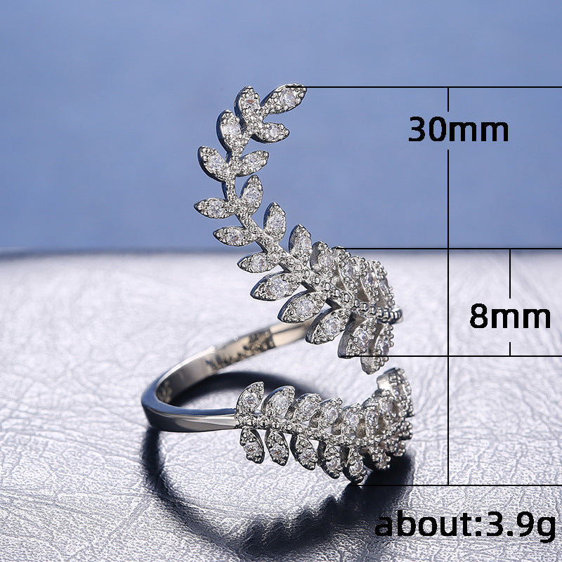 Plant leaf long ring