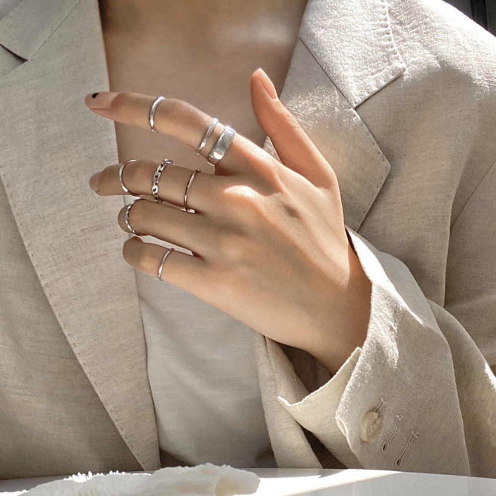 Seven-piece combination ring set