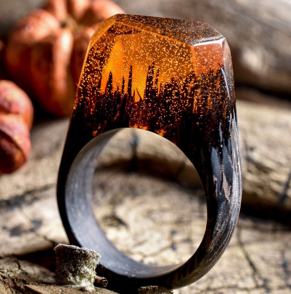 Resin wood ring