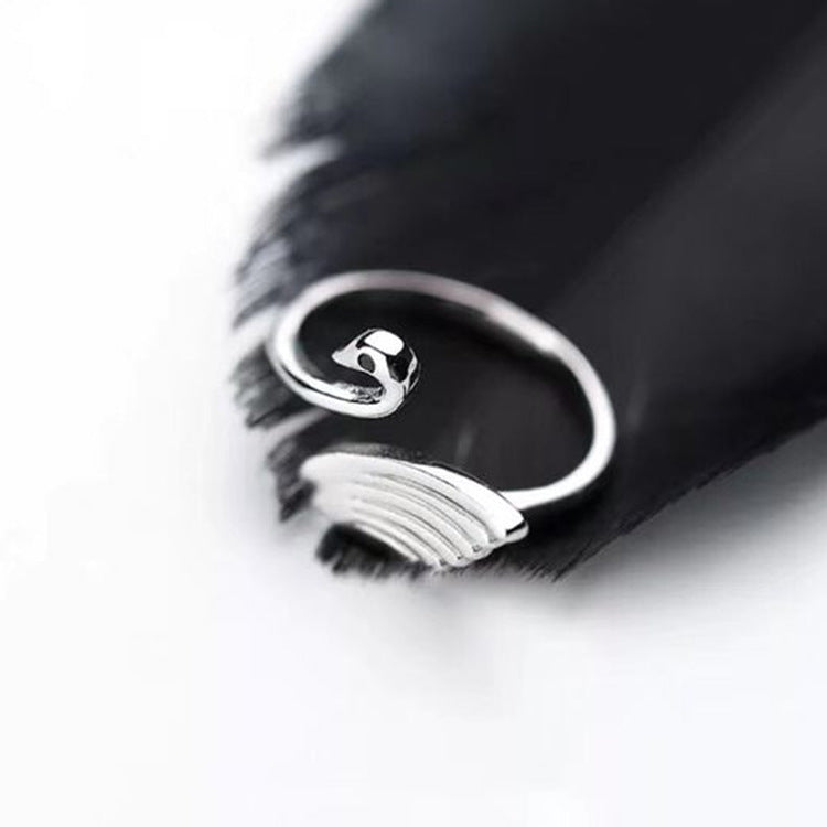 Simple Korean Style Ring Cute Animal Sterling Silver Ring