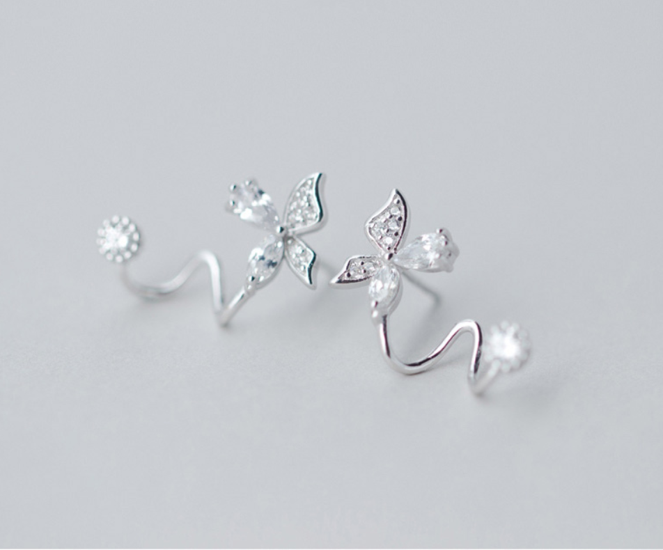 Diamond stud earrings