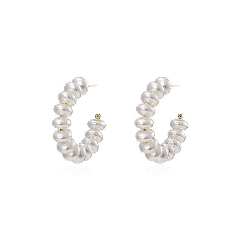 Vintage imitation pearl earrings