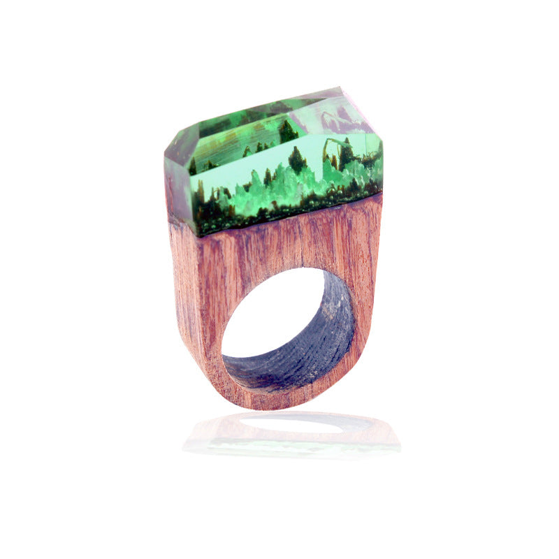 Wood ring characteristic ring resin ring