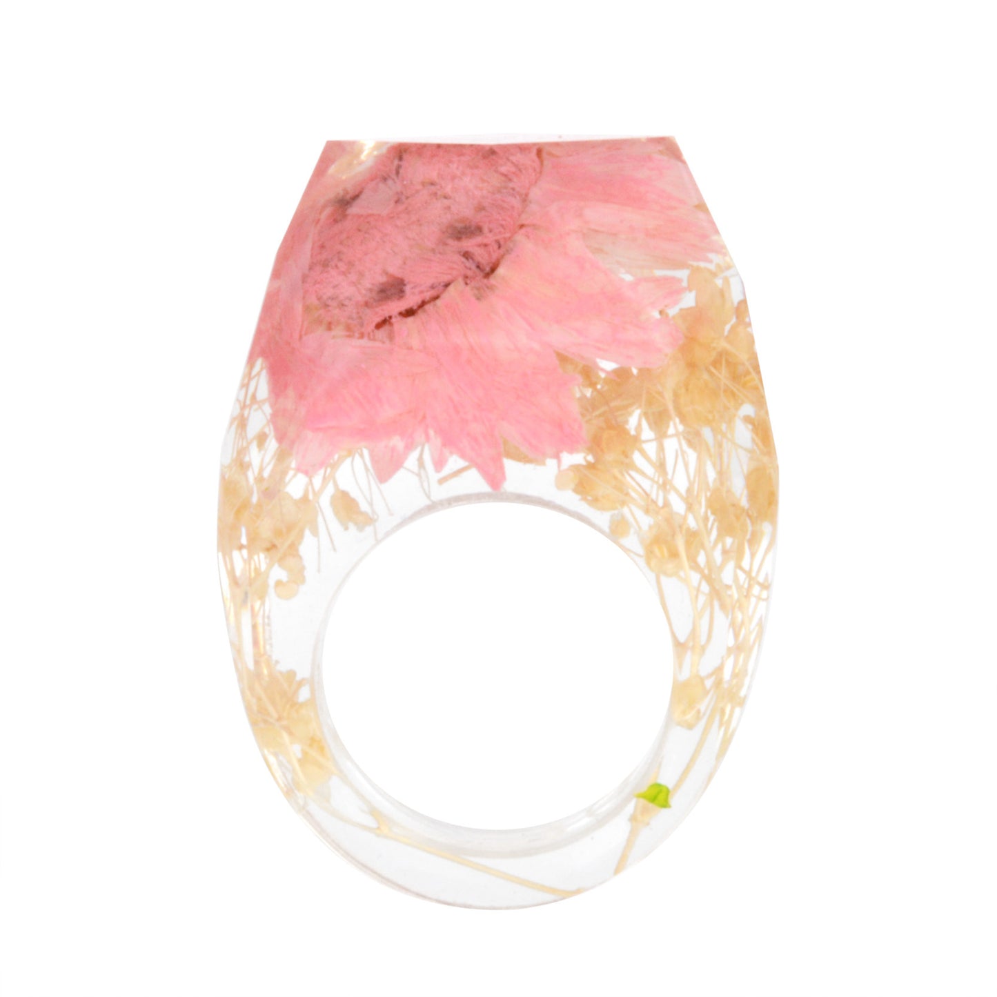 Dried Flower Resin Forest Handmade Dried Flower Epoxy Ring