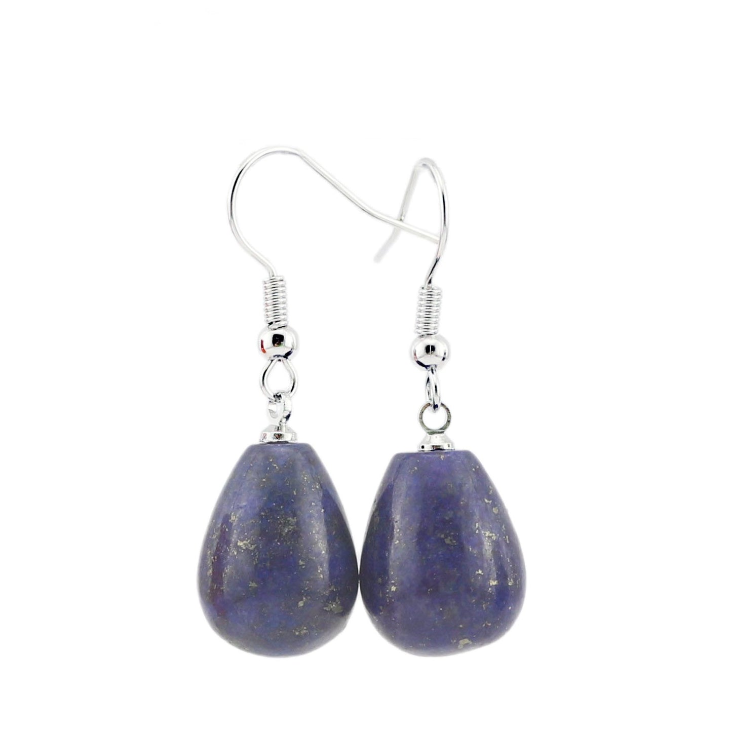 Creative Drop-shaped Gem Crystal Rough Stone Earrings