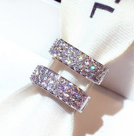 Super Sparkling Rhinestone Temperament Ear Buckle