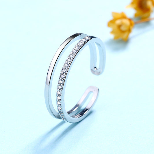 Simple ring diamond female ring