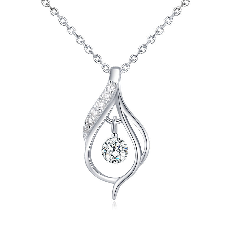 Classic Pendant Necklace Female Simulation Diamond