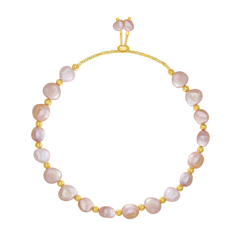 Baroque Pearl Girlfriend Bracelet With Design Sense