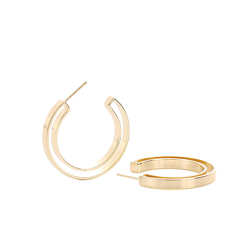 Women's Irregular European And American Hoop Earrings