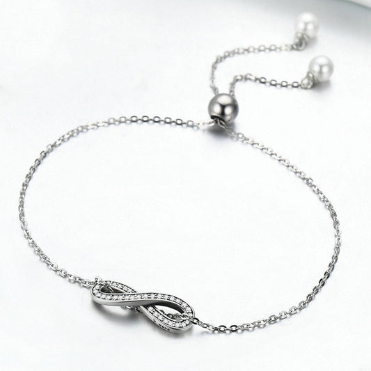 Sterling Silver Bracelet Female Personality Diamond Bracelet