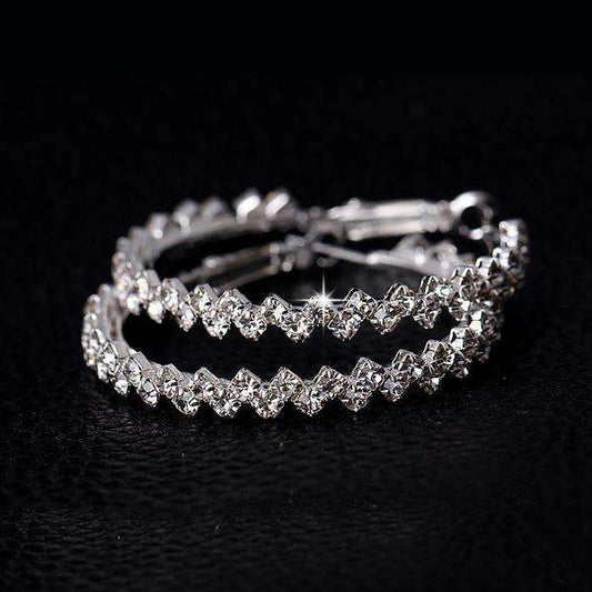 Inner Light Crystal Hoop Earrings