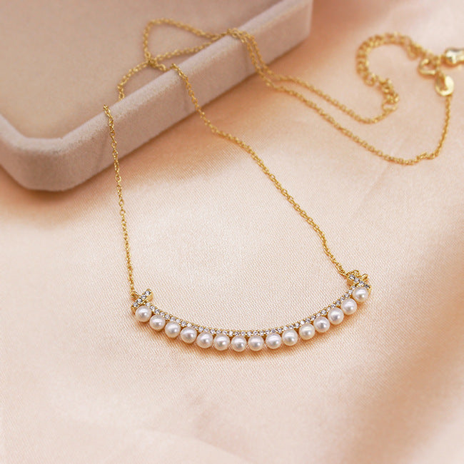 Smiley Pearl Necklace