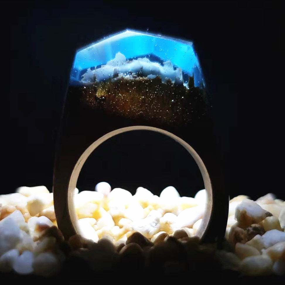 Resin wood ring