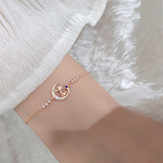 Diamond Moon Little Prince Bracelet Simple And Sweet