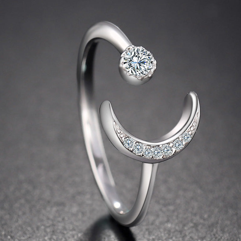 Star moon ring