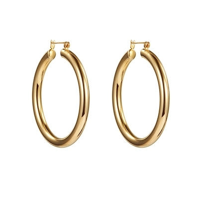 Ring hoop earrings