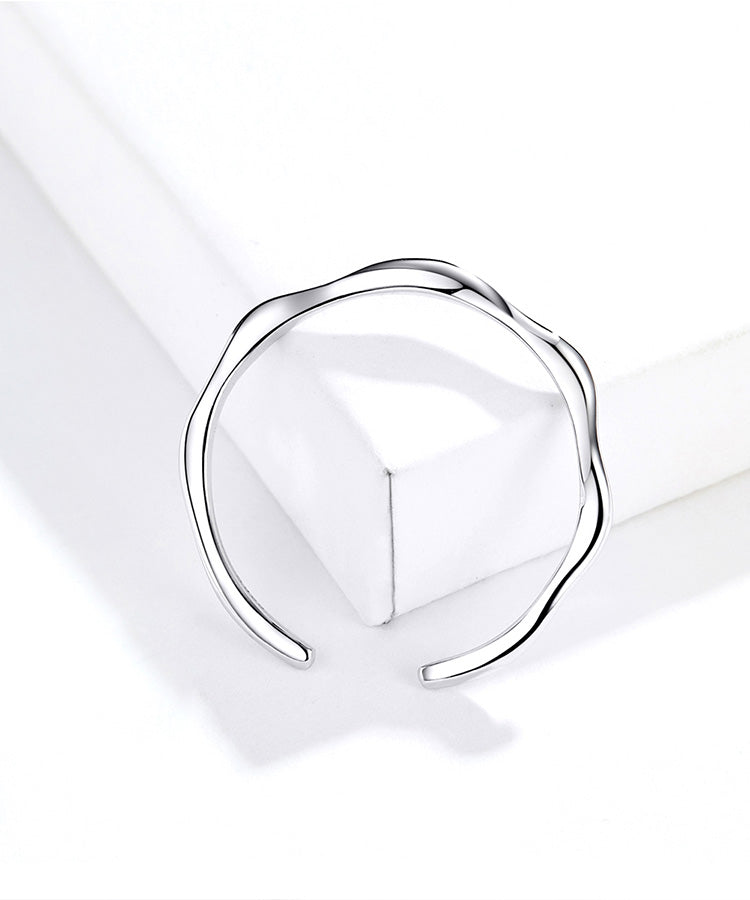 Irregular silver ring