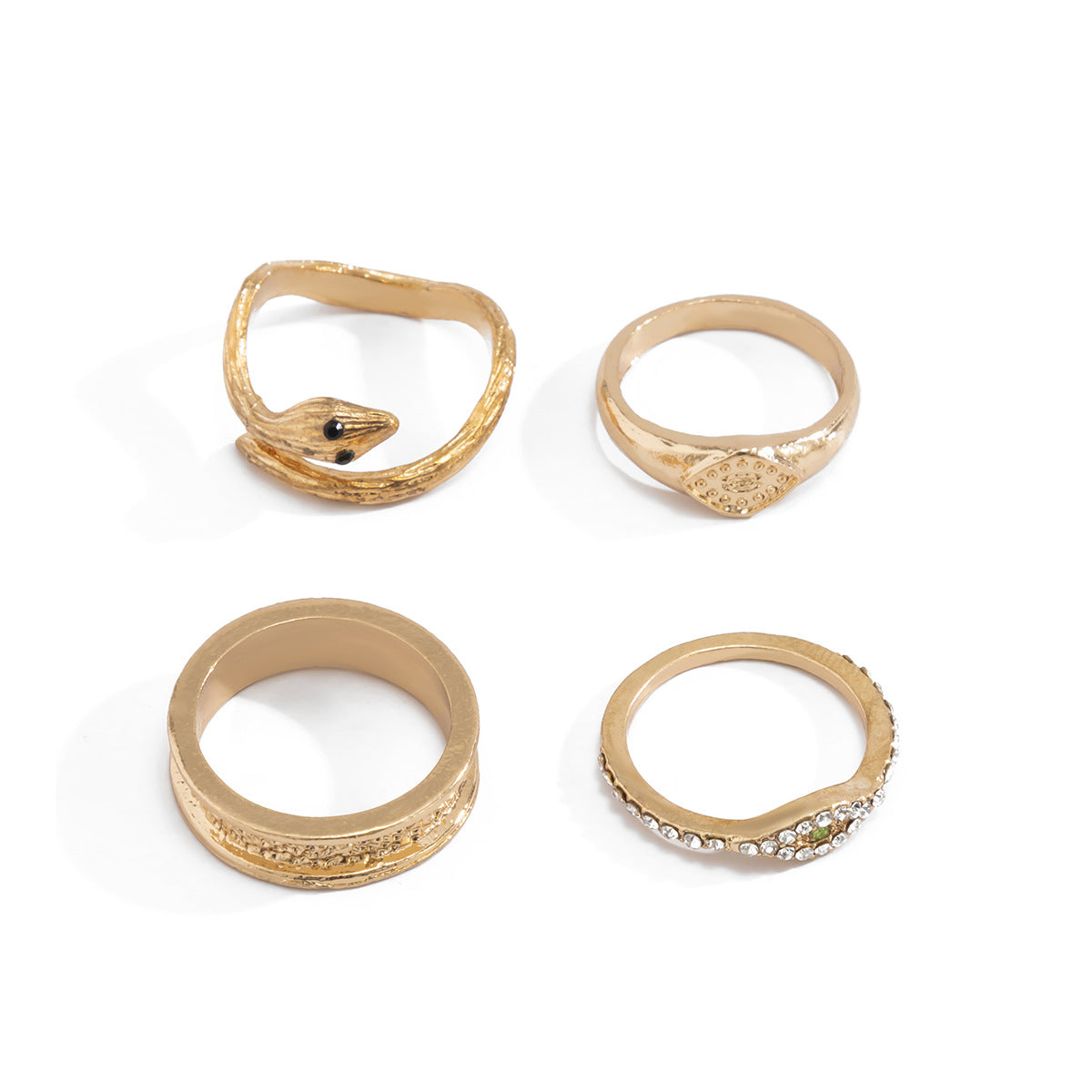 Simple Snake-shaped Multi-element Ring Set