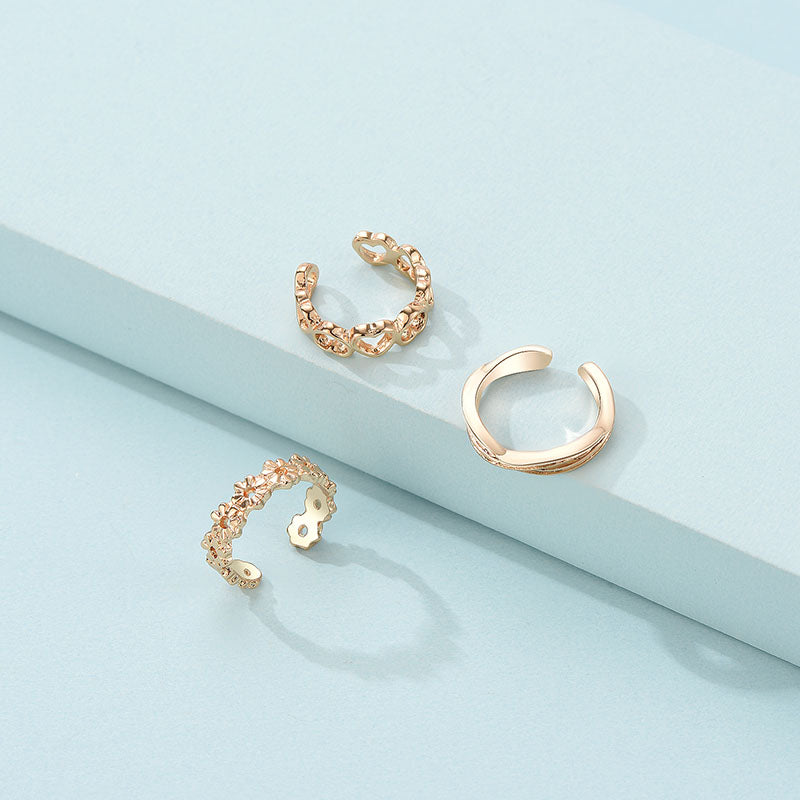 Fashion New Ladies Alloy Ring Alloy Ring Set