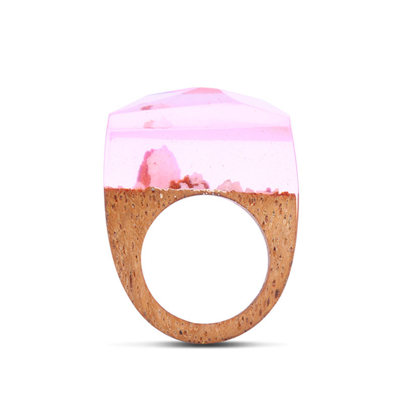 Natural landscape wood ring