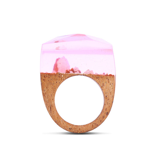 Natural landscape wood ring