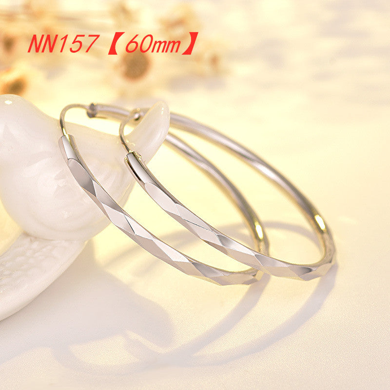 Women's Hypoallergenic Large Hoop Earrings