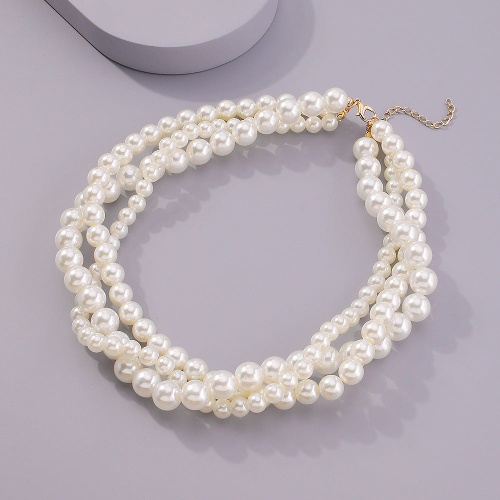 Fashion Simple Multi-layer Pearl Necklace