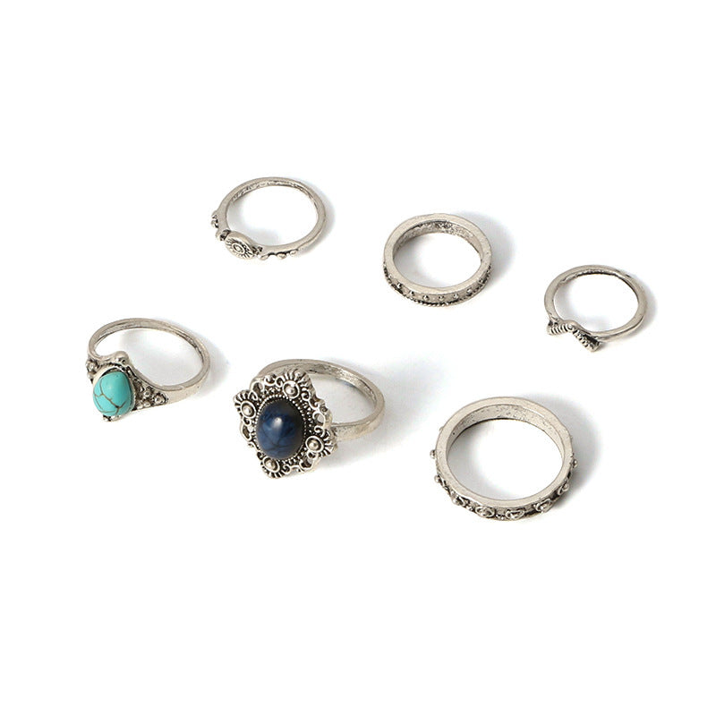 Vintage Fashion Ring set of 6