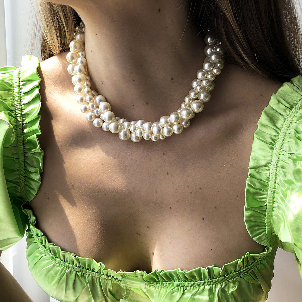 Fashion Simple Multi-layer Pearl Necklace