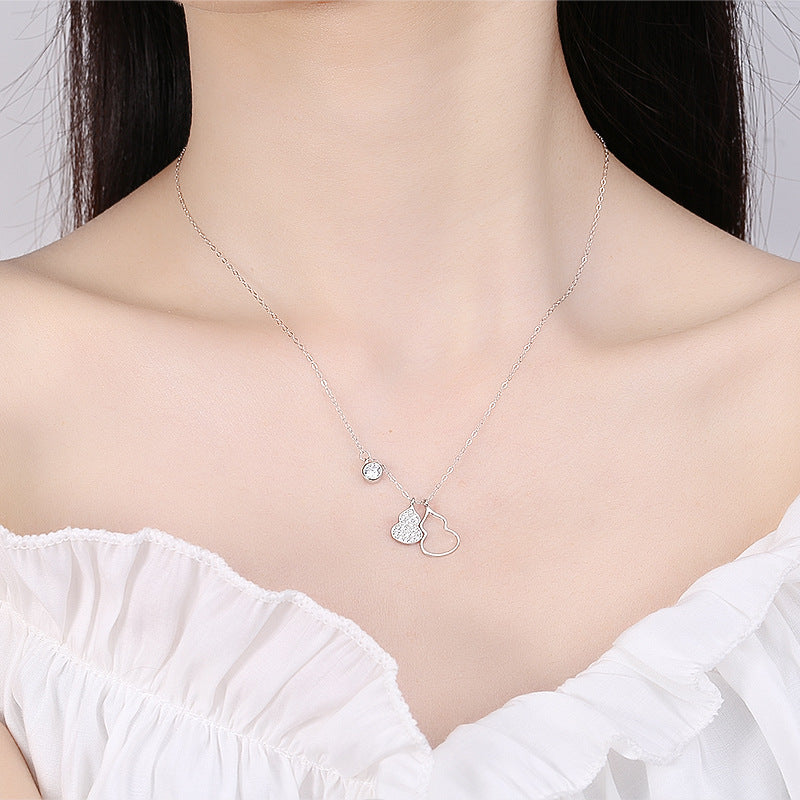 Double Gourd Necklace With Diamonds