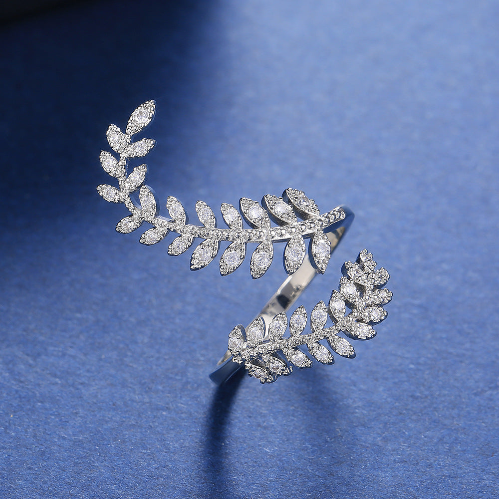 Plant leaf long ring