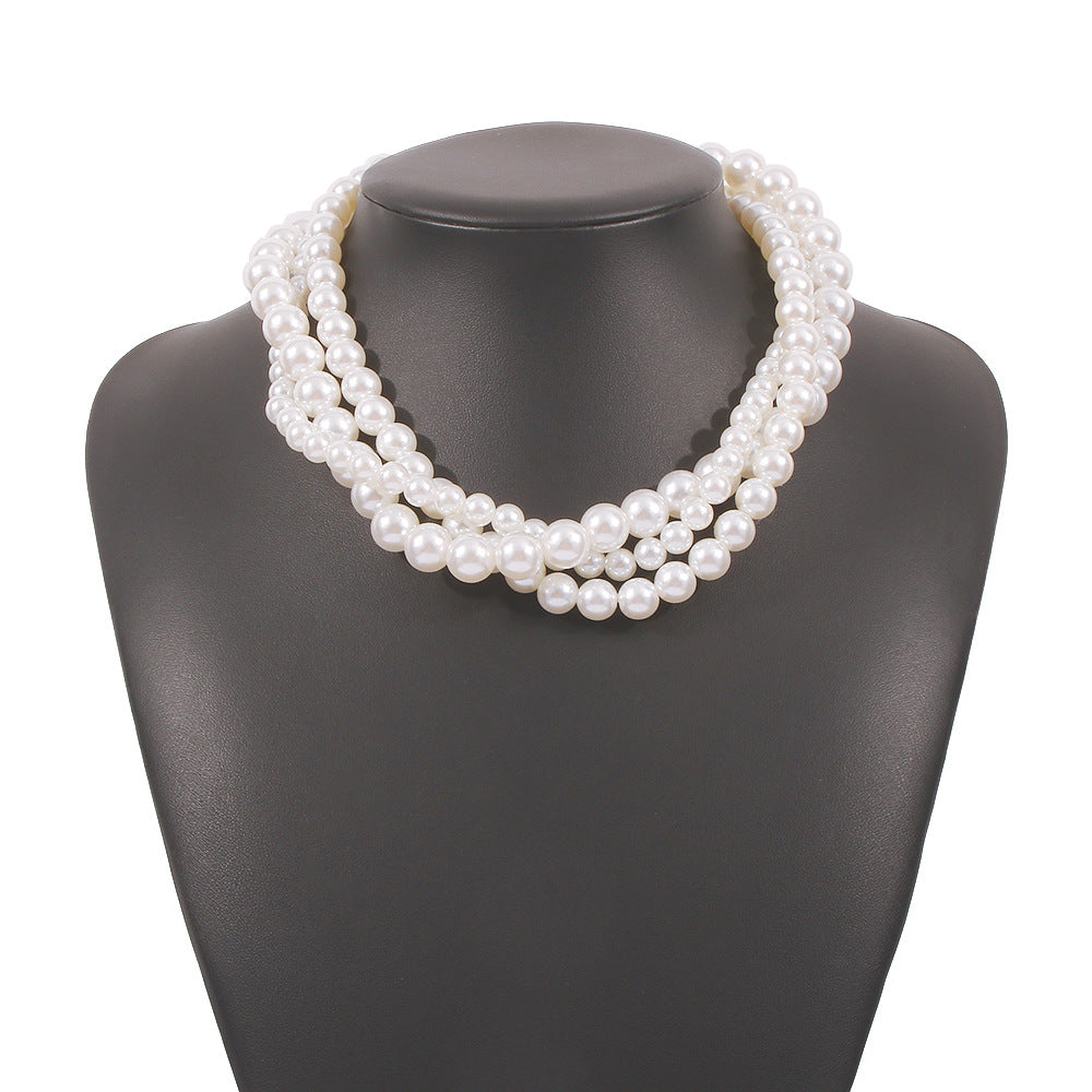 Fashion Simple Multi-layer Pearl Necklace