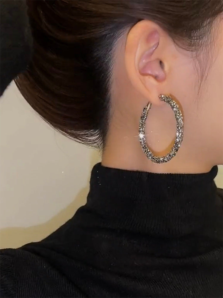 Fashion Highlight Light Luxury Hoop Earrings