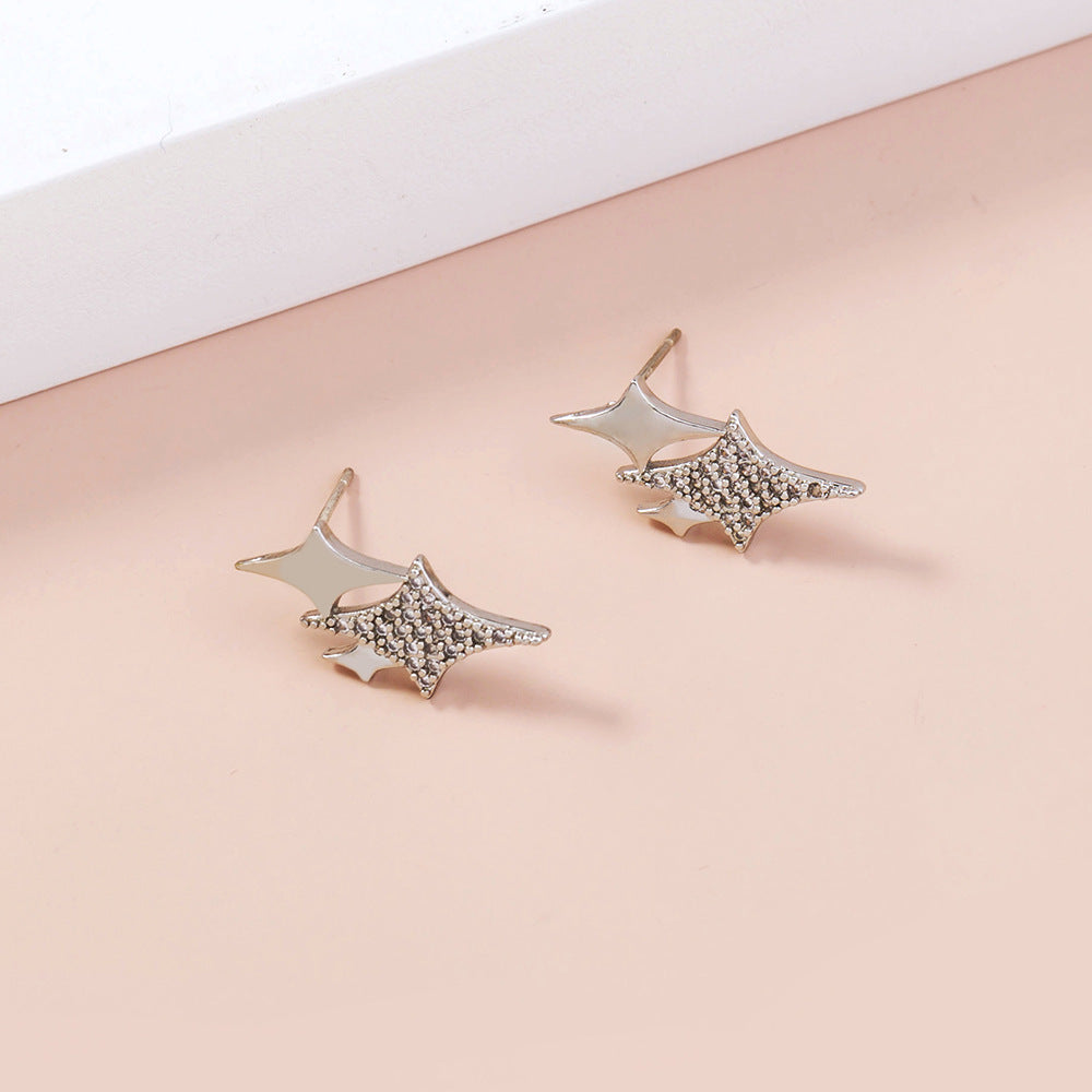 Micro-set Sparkling Starry Exaggerated Zircon Earrings