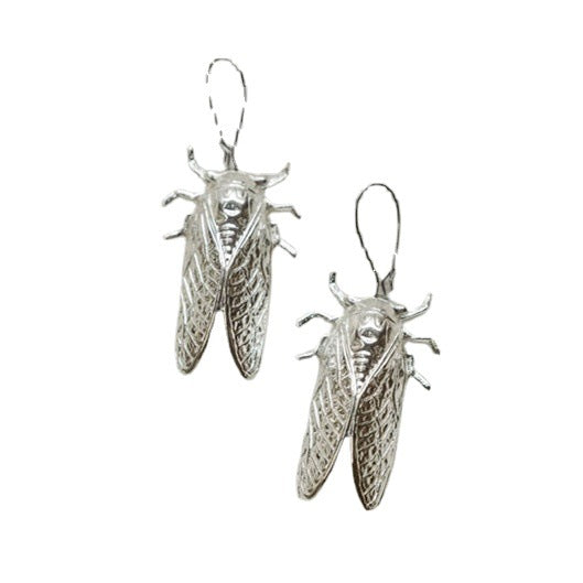 Gothic Alloy Cicada Insect Earrings European And American Jewelry