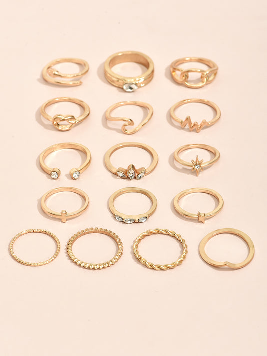 Metal Ring Set Women