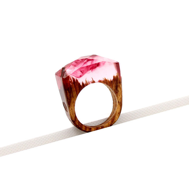 Wood ring characteristic ring resin ring