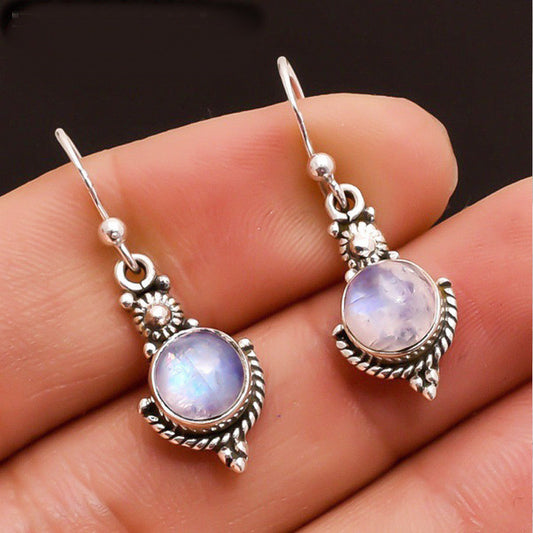 Moonstone vintage earrings