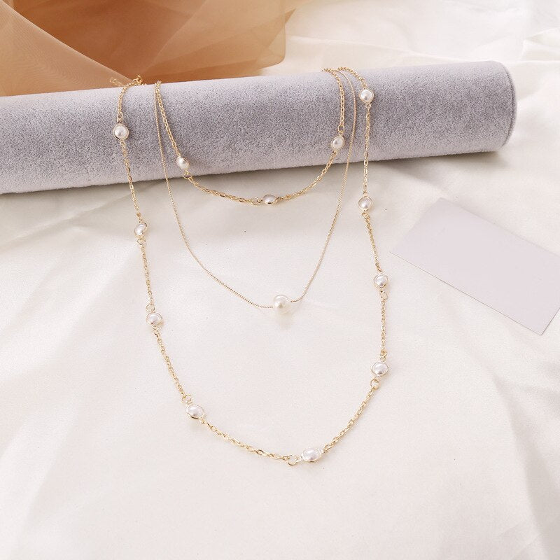 All-match pearl necklace women