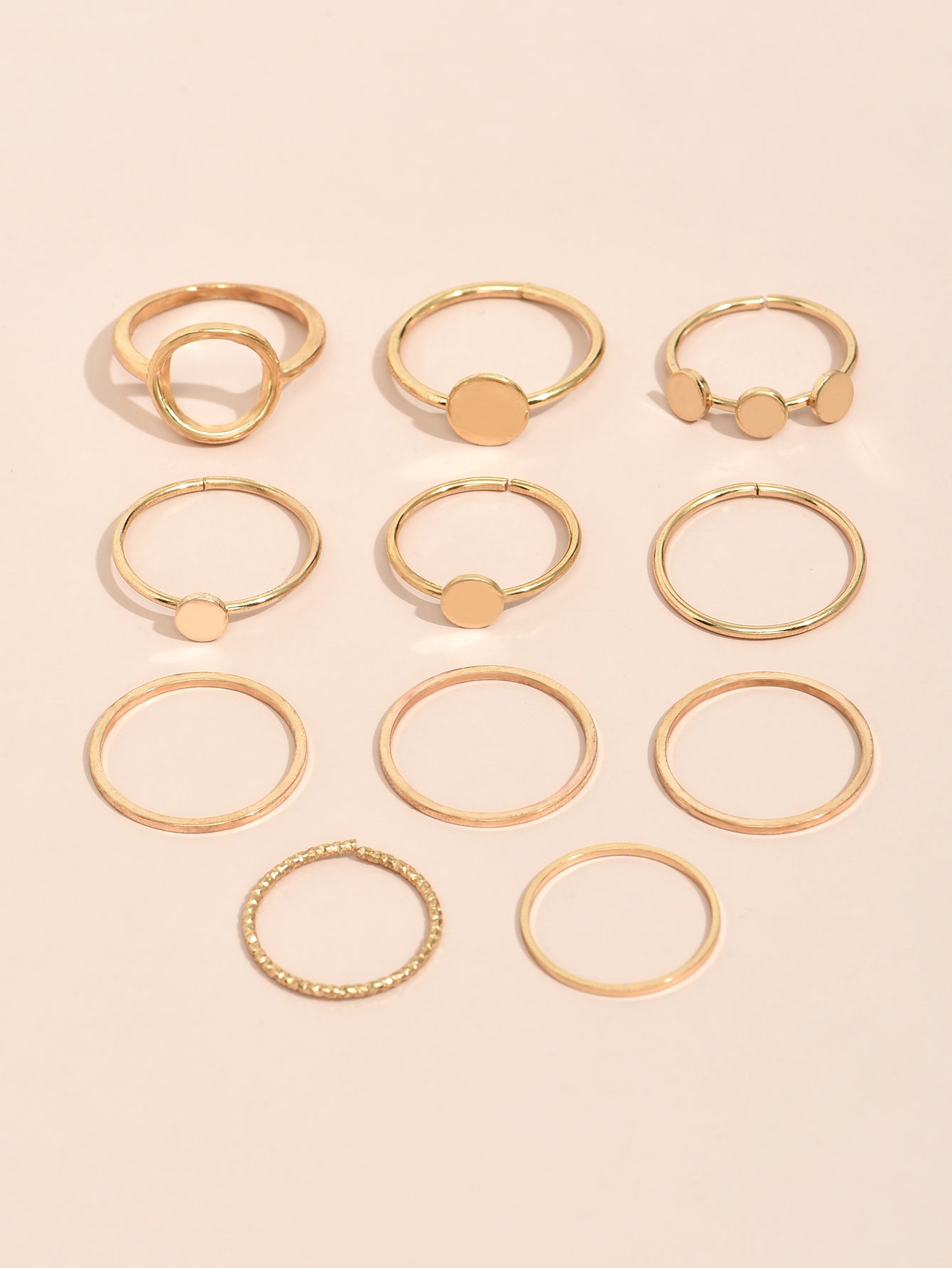 Metal Ring Set Women