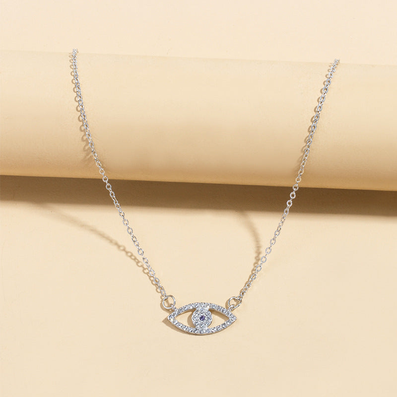 Fashion Diamond Devil's Eye Necklace