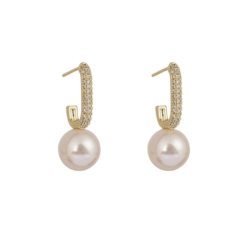 Pearl Ear Studs French Style New Earrings