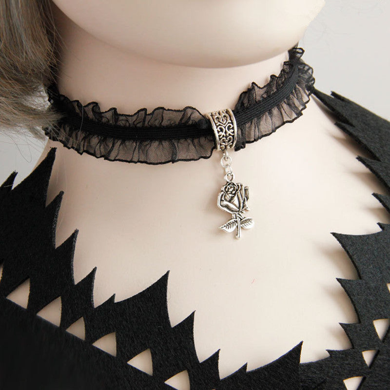 Exaggerated Jewelry Vampire Goth Dark Necklace