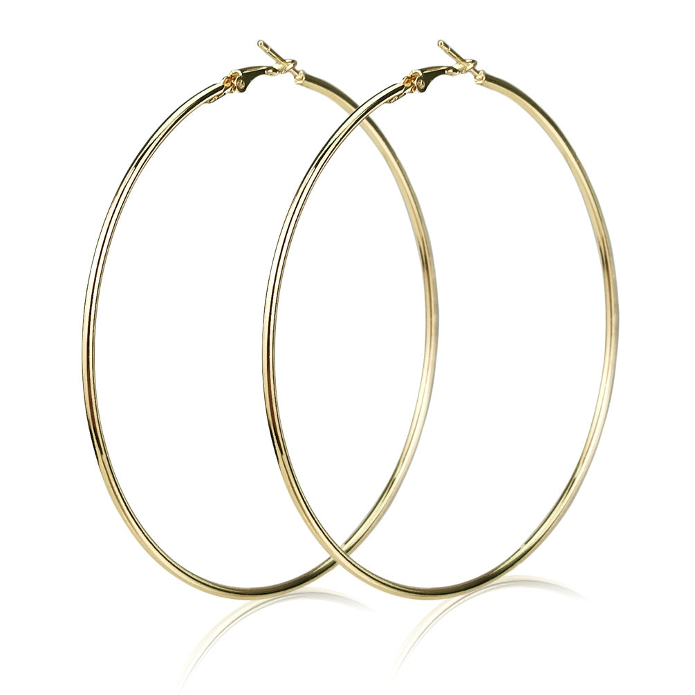 Exaggerated Popular Jewelry Large Hoop Earrings Diameter 90mm